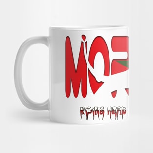 Morocco Lovers Gift Atlass Lion Rising Head Moroccan Heart Mug